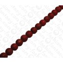 Froschleder Round Beads 15mm_Red Shiny