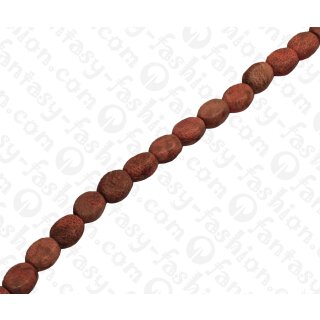 Cane Toad Leather Oval Beads Faceted 10x8mm_Pink Matte