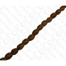 Cane Toad Leather Oval 11x8mm_Brown Matte