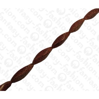 Froschleder Twisted Oval 50x15mm_Anemone Shiny