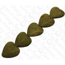 Cane Toad Leather Heart Shape 35x15mm_Pepper Matte
