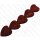 Cane Toad Leather Heart Shape 35x15mm
