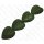 Froschleder Heart Shape 45x20mm_Green Matte
