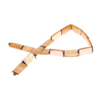 Shell MOP flat square / 28x14x4mm