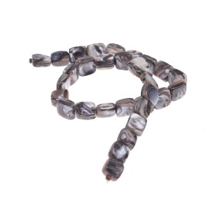 Muschel agate square / 13x13x6mm