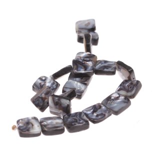 Muschel agate square / 20x20x7mm