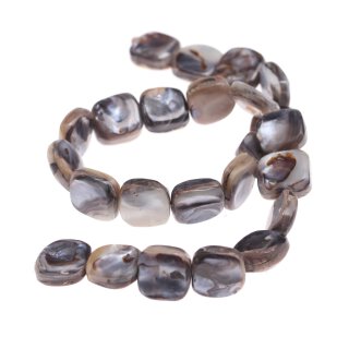 Shell agate  square / 12x7mm