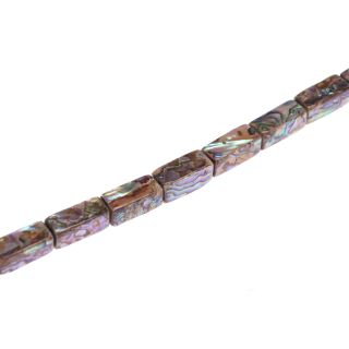 Muschel paua  rectangle / 26x10mm
