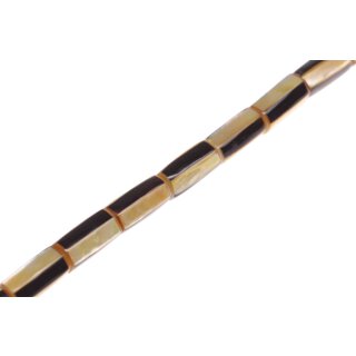 Muschel MOP / Blackpin cylinder w/coco  / 30x15mm