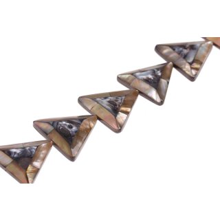 Muschel brownlip-agate triangle / 45mm