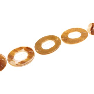 Shell MOP oval ring / 30mm