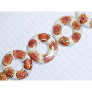 resin white with santol cracking inlay donut 70x10mm hole 30mm