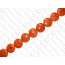 resin white wood cracking UFO 35x11mm orange