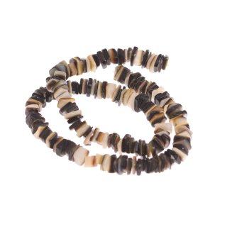 Muschel blacklip square cut nuggets / 10x3mm