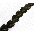 Water Bufallo Horn Heart Checkered Caranail Black Shiny...