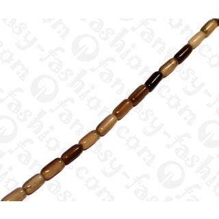 Wasserb&uuml;ffel Horn Tube White Shiny 10x5mm