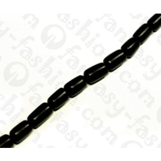 Water Bufallo Horn Tube Black Shiny 13x8mm