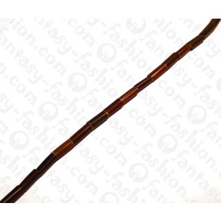 Water Bufallo Horn Tube Golden Shiny 18x6mm / pcs.