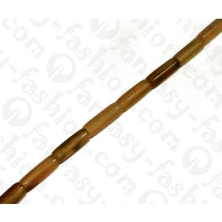 Water Bufallo Horn Tube White Shiny 20x7mm / 22pcs.