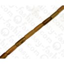 Water Bufallo Horn Tube White Shiny 20x7mm / 22pcs.