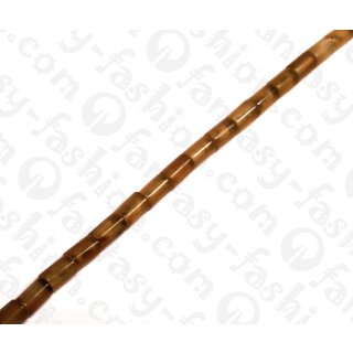 Water Bufallo Horn Tube White Shiny 10x6mm