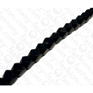 Water Bufallo Horn Diamond Cube Black Shiny 25mm / 18pcs.