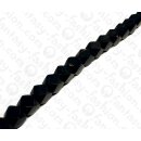 Water Bufallo Horn Diamond Cube Black Shiny 25mm / 18pcs.