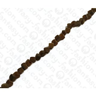 Water Bufallo Horn Dice with Slanted Hole Golden Matte 10mm