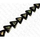 Water Bufallo Horn Triangle with Paua Shell Inlay Black...