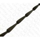 Water Bufallo Horn Rounded Teardrop Black Matte 60x14mm /...