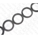 Water Bufallo Horn Ring Black Matte 58-60mm / 8pcs.