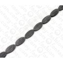 Water Bufallo Horn Oval Black Matte 30x15mm / 14pcs.