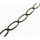 Water Bufallo Horn Oval Ring Black Matte 63mm / 7pcs.