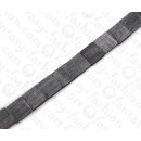 Water Bufallo Horn Square Black Matte 20x20mm / 21pcs.