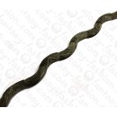 Water Bufallo Horn Bent Tube with Carving Black Matte...