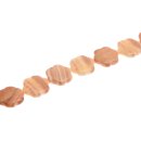 Stone Red picasso jasper flower / 30mm.