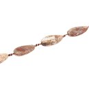 Stone Agate oval twist / 40mm.