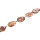 Stone Agate oval twist / 40x30mm.