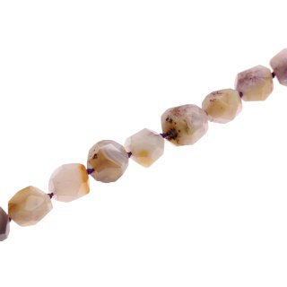 Stone Agate purple faceted round / 22mm.