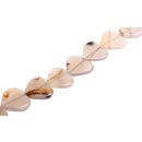 Stone grey agate heart / 25mm.