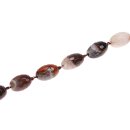 Stone agate oval facetted / 27mm.