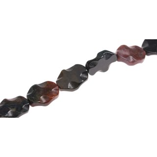 Stone Moss agate oval irregular / 30mm.