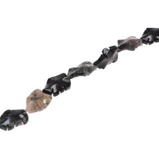 Stone Moss agate leaf / 30mm.