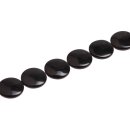 Stone Black obsidian flat round / 25mm.