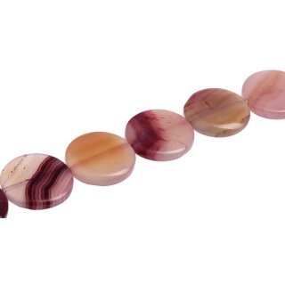 Stone Purple agate flat round / 35mm.
