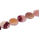 Stone Purple agate flat round / 35mm.
