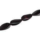 Stone Black agate oval twist / 43mm.