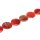 Stone Red line agate flat round faceted / 42mm.