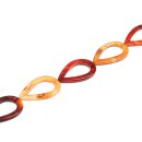 Stone Red line agate teardrops / 50mm.