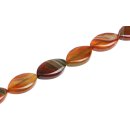 Stein Perlen Green agate oval / 40mm.